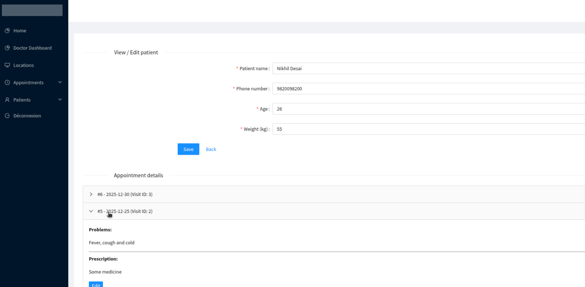 Application fonctionnelle